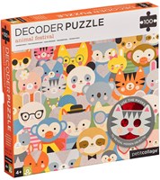 Petit Collage Puzzle Tierfestival FSC Karton Kinderpuzzle Tiere-3