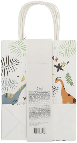 Folat Dino Party Mitgebsel-Tüten 6 Stück Papier bunt-3