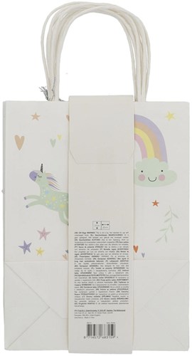 Folat Geschenktüten Einhörner & Regenbögen Papier 6 Stück Party-3