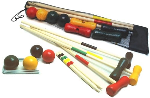 HOT Croquet Spiel 4 Spieler 80 cm Holz im Netz