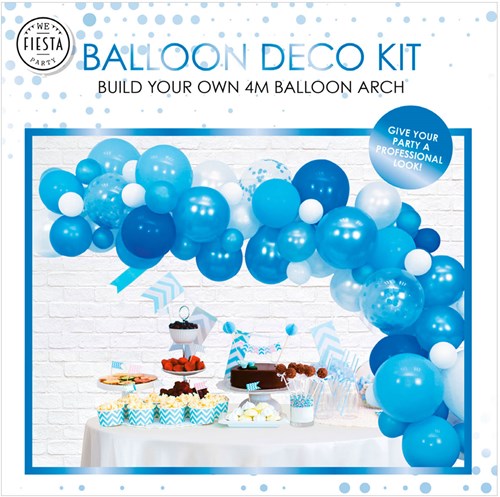 Globos Ballonbogen Set Blau - Partydeko Kit