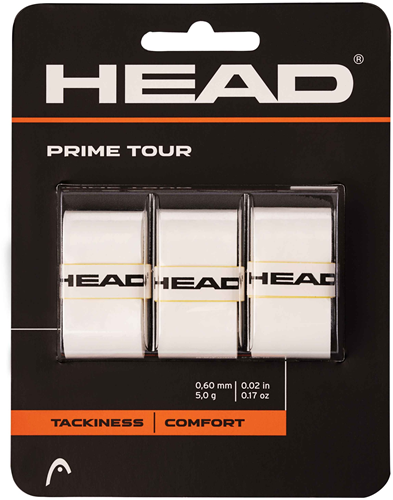 Head Prime Tour Overgrip - White - Pack of 3