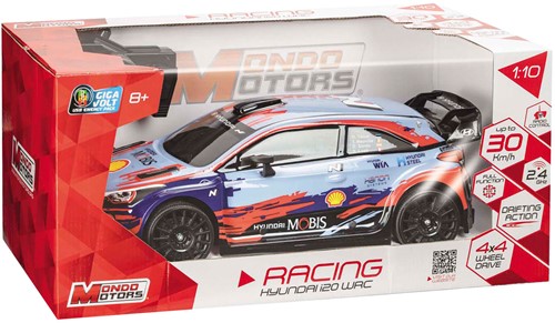 Mondo Motors RC Bestuurbare Auto - Hyundai I20 WRC 23, Schaal 1:10