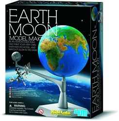 4M Kidzlabs Raum Bausatz Erde-Mond Modell Glow-in-the-Dark