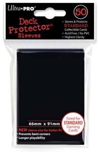 Ultra Pro Kartenhüllen Schwarz 50 Stück - Trading Cards Schutz