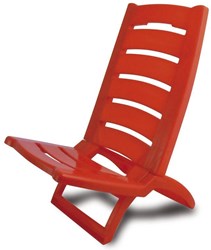 Adriatic klappbarer Strandstuhl rot - bequemer Strandstuhl