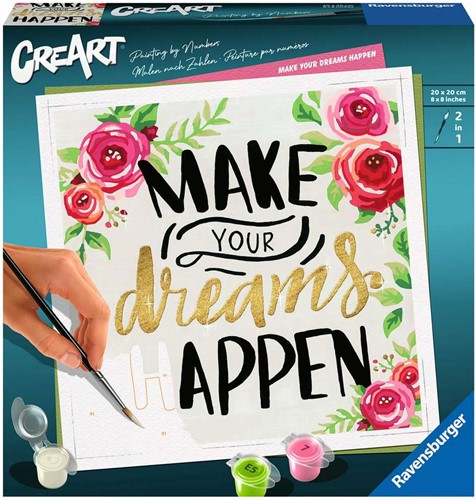 Creart Vierkant - Make your dreams happen