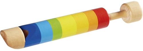 Goki Holzflöte mit Kolben - buntes Musikinstrument für Kinder-2