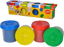 Simba Knete Set - Art & Fun - 4 Farben - kreatives Spielzeug
