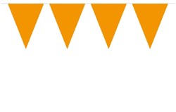 Folat Girlande orange 10 Meter - Partydekoration für Sportevents