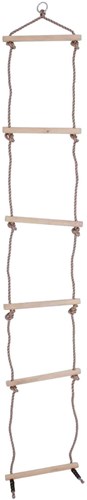 BigJigs Seilleiter Holz Kletterspielzeug - 210 cm - Outdoor Spielzeug