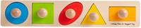 BigJigs Holz Formenpuzzle Formen - Lernspielzeug 5 Teile