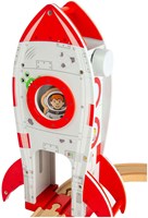 Bigjigs Holzrakete - Spielzeug Eisenbahn Zubehör Astronaut-3