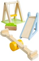 Bigjigs Holz Puppenhaus Gartenset - FSC Outdoor Spielzeug für Kinder-2