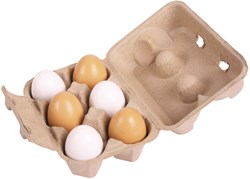 Bigjigs Eierbox mit 6 Eiern