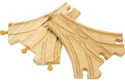 BigJigs Holz Eisenbahn 3-Wege Weiche Set - Erweiterung Schienenbahn