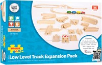 BigJigs Holz Eisenbahn Erweiterungsset - 25-teilig - Spielzeug