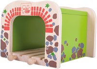 BigJigs Holzeisenbahn Doppelspur Tunnel - Holzspielzeug-2