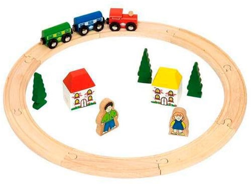 Bigjigs Holzeisenbahn - Mein erstes Schienenset
