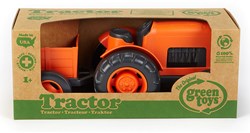 Green Toys Traktor nachhaltiges Spielzeug orange mit Anhänger