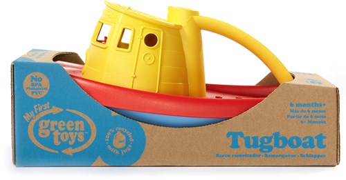 Green Toys Tugboat - Gelb
