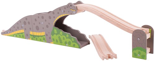 Bigjigs Holzeisenbahn Dinosaurierbrücke - Brontosaurus