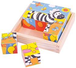 Bigjigs Safari-Würfelpuzzle