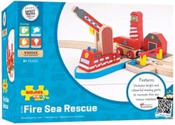 Bigjigs Holz Feuerwehr Seerettungsstation