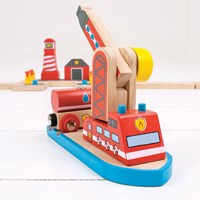 Bigjigs Holz Feuerwehr Seerettungsstation-3