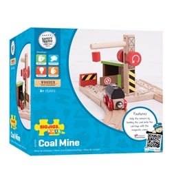 Bigjigs Holz Eisenbahn - Kohlenmine Spielset für Kinder