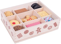 Bigjigs Holzkeksebox mit Keksen
