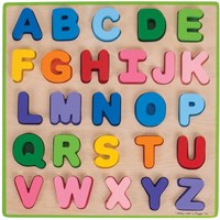 Bigjigs Holz Alphabet Puzzle - Lernspielzeug - 26 Teile