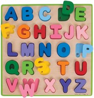 Bigjigs Holz Alphabet Puzzle - Lernspielzeug - 26 Teile-2
