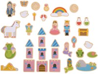 BigJigs Holzmagnete Fantasie - bunte magnetische Spielzeugset-2