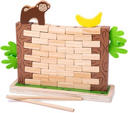 BigJigs Holz Rechenspiel Jungle Crash - pädagogisches Kinderspiel
