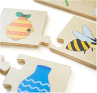 BigJigs Lernspielzeug Holzpuzzle Dinge die zusammengehören Kinder-2