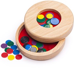 BigJigs Holz Tiddly Winks klassisches Kinderspiel Gesellschaftsspiel