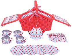 Bigjigs Teeset mit Picknickkorb