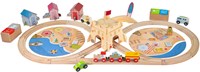 BigJigs Holz Eisenbahnset Küstenreinigungszug umweltfreundliches Spielzeug