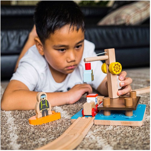Bigjigs Kran-Dock, Beiboot und Taucher-2
