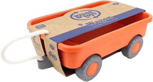 Grünes Spielzeug Orangen Wagen
