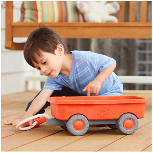 Green Toys Spielzeugwagen orange - nachhaltiger Outdoor-Kinderwagen-3
