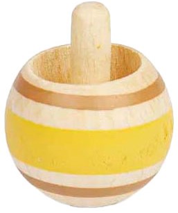 BigJigs Holz Kreisel Spielzeug klassisch bunt-3