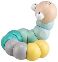 BigJigs Holzspielzeug Wurm Pastell - Lernspielzeug für Babys-3