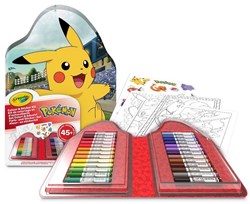 Crayola Pokémon Kreativkoffer mit 45 Teilen für kreativen Malspaß