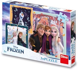 Dino 3 Puzzles - Gefroren: Fröhlicher Herbst - 55 Teile