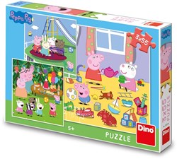Dino 3 Puzzles - Peppa Pig in den Ferien - 55 Teile