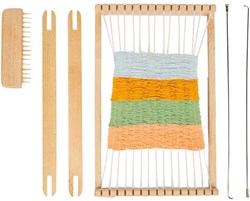 BigJigs Holz Webrahmen Kreativspielzeug - Webset für Kinder