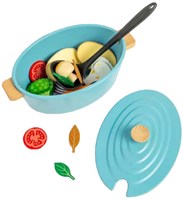 BigJigs Holzspielzeug Kasserolle Set - bunte Kochset für Kinder-3