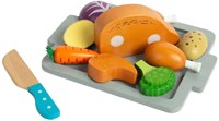 BigJigs Holzspielzeug Roast Dinner Set - kreatives Rollenspiel-3